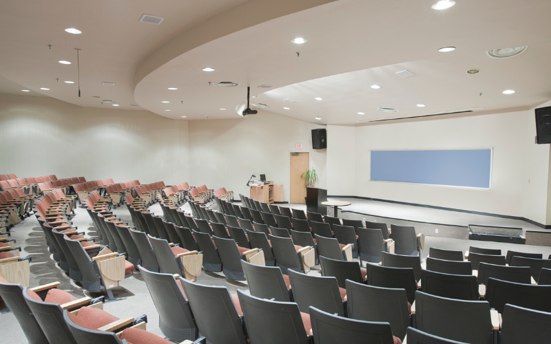 An empty lecture hall