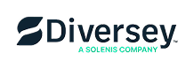 Diversey logo with a teal leaf icon and the text 'Diversey' and 'A Solutions Company'.